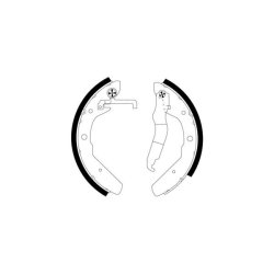 Brake Shoe Set MINTEX MFR247 OE Ref 251609531P MINTEX
