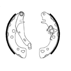 Brake Shoe Set MINTEX MFR261 OE Ref 4241E7