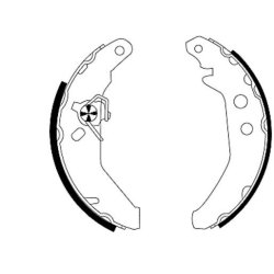 Brake Shoe Set MINTEX MFR272 OE Ref 94FB2200AA