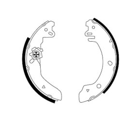 Brake Shoe Set MINTEX MFR274 OE Ref 1041484 MINTEX