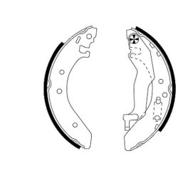 Brake Shoe Set MINTEX MFR276 OE Ref GBS90836