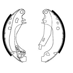 Brake Shoe Set MINTEX MFR278 OE Ref 424173 MINTEX