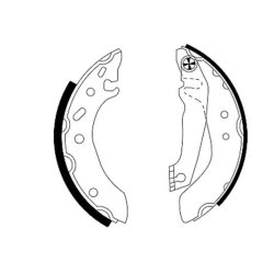 Brake Shoe Set MINTEX MFR285 OE Ref 91AB2200GA MINTEX