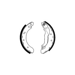 Brake Shoe Set MINTEX MFR298 OE Ref 91AB2200MA MINTEX