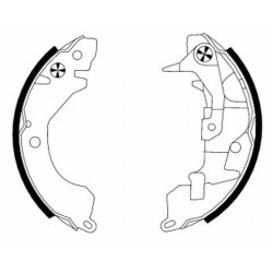 Brake Shoe Set MINTEX MFR302 OE Ref MZ981184 MINTEX