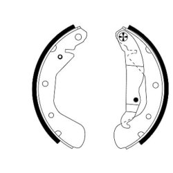 Brake Shoe Set MINTEX MFR332 OE Ref NP1441 MINTEX