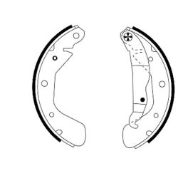 Brake Shoe Set MINTEX MFR333 OE Ref 1605952 MINTEX