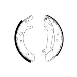 Brake Shoe Set MINTEX MFR366 OE Ref 1044140 MINTEX