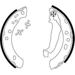 Brake Shoe Set MINTEX MFR370 OE Ref 4406099B26