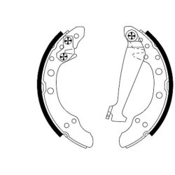 Brake Shoe Set MINTEX MFR373 OE Ref 1H0698520X MINTEX