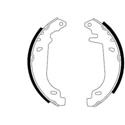 Brake Shoe Set MINTEX MFR377 OE Ref 95659676 MINTEX