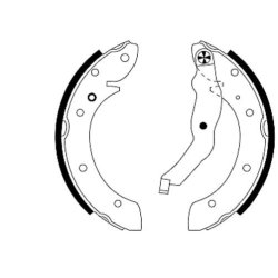 Brake Shoe Set MINTEX MFR382 OE Ref 34219067127