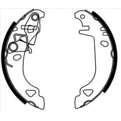 Brake Shoe Set MINTEX MFR384 MINTEX
