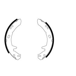 Handbrake Shoe Set MINTEX MFR390 OE Ref ICW500010 MINTEX