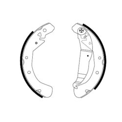 Brake Shoe Set MINTEX MFR401 OE Ref 1605358 MINTEX