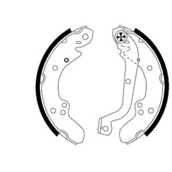 Brake Shoe Set MINTEX MFR404 OE Ref 95661851 MINTEX