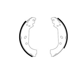 Brake Shoe Set MINTEX MFR407 OE Ref 4241H7