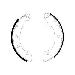 Brake Shoe Set MINTEX MFR410 OE Ref 7701207267