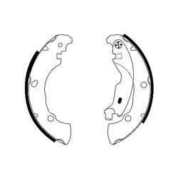 Brake Shoe Set MINTEX MFR435 OE Ref 9947690 MINTEX