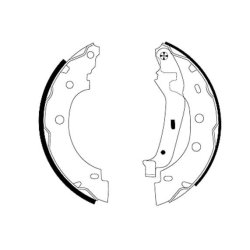 Brake Shoe Set MINTEX MFR438 OE Ref 4406000QAG MINTEX