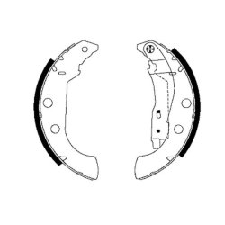 Brake Shoe Set MINTEX MFR449 OE Ref 4241K3 MINTEX