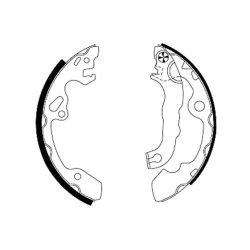 Brake Shoe Set MINTEX MFR452 OE Ref 1121669 MINTEX
