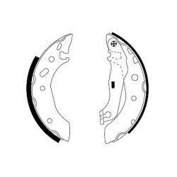 Brake Shoe Set MINTEX MFR453 OE Ref 96FB2200AC MINTEX
