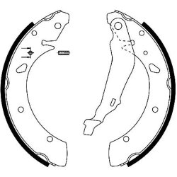 Brake Shoe Set MINTEX MFR465 OE Ref 04431S1AE60 MINTEX