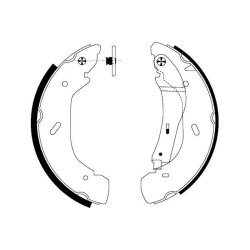 Brake Shoe Set MINTEX MFR478 OE Ref 4455986 MINTEX
