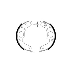 Handbrake Shoe Set MINTEX MFR489 OE Ref MN102640 MINTEX
