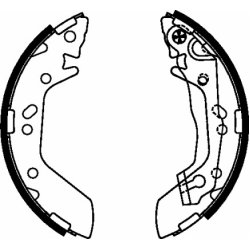 Brake Shoe Set MINTEX MFR496 OE Ref 5830525A00 MINTEX