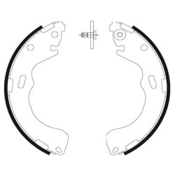 Brake Shoe Set MINTEX MFR505 OE Ref GEYT2638Z MINTEX