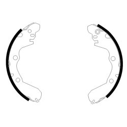 Brake Shoe Set MINTEX MFR510 OE Ref MB587729 MINTEX