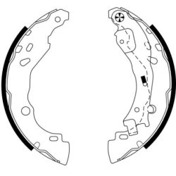 Brake Shoe Set MINTEX MFR520 OE Ref 4241L7 MINTEX