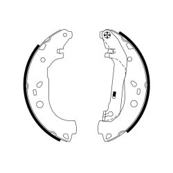 Brake Shoe Set MINTEX MFR525 OE Ref 2T1J2200AB MINTEX