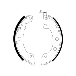 Brake Shoe Set MINTEX MFR531 OE Ref 9950814