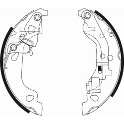 Brake Shoe Set MINTEX MFR534 OE Ref 9948372 MINTEX