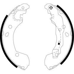 Brake Shoe Set MINTEX MFR535 OE Ref 4406000Q2F MINTEX