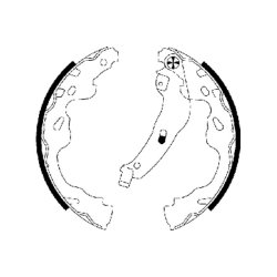 Brake Shoe Set MINTEX MFR553 OE Ref 1612440180 MINTEX