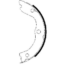 Handbrake Shoe Set MINTEX MFR558 OE Ref 440608H725 MINTEX