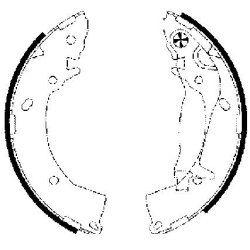 Brake Shoe Set MINTEX MFR559 OE Ref 583503XA00