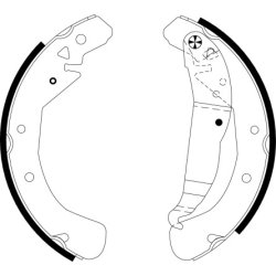 Brake Shoe Set MINTEX MFR572 OE Ref 93170618 MINTEX