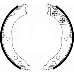 Handbrake Shoe Set MINTEX MFR573 OE Ref 4241N0 MINTEX