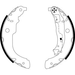 Brake Shoe Set MINTEX MFR576 OE Ref 4241N3 MINTEX