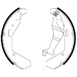 Brake Shoe Set MINTEX MFR577 OE Ref 9214425 MINTEX