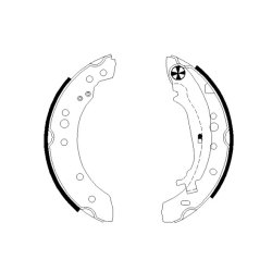 Brake Shoe Set MINTEX MFR580 OE Ref MN186120