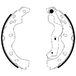 Brake Shoe Set MINTEX MFR582 OE Ref 71742832 MINTEX