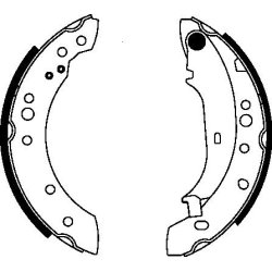 Brake Shoe Set MINTEX MFR583 OE Ref 7701209586 MINTEX