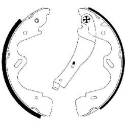 Brake Shoe Set MINTEX MFR588 OE Ref 440609X129 MINTEX