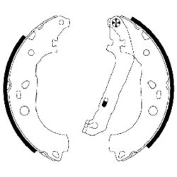 Brake Shoe Set MINTEX MFR592 OE Ref 1347420